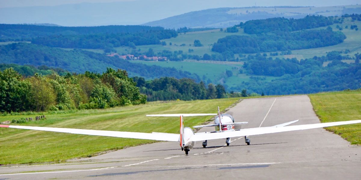 Glider launching on the Wasserkuppe